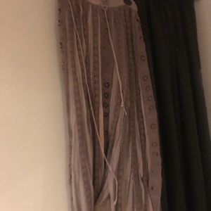 Free People lavender crochet ribbon skirt